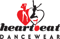 A logo of the heartbeat dancewear company.
