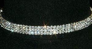 A close up of the side of a diamond bracelet