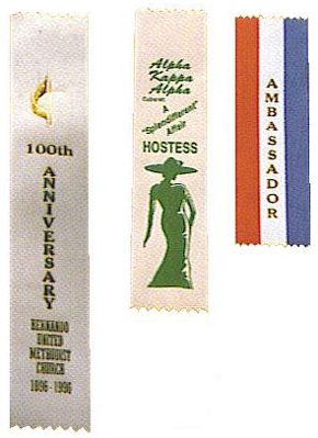 A variety of ribbons are shown for the 1 0 0 th anniversary.