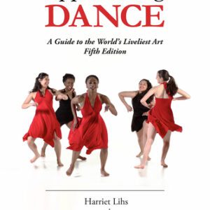 A book cover with several women in red and black dancing.