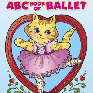 A cat in a pink dress is dancing on the ground.