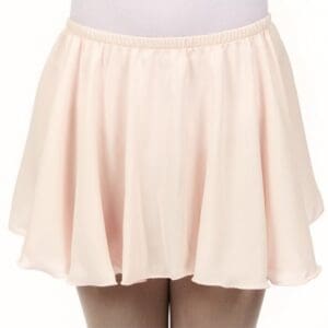 Light pink ballet skirt with soft, flowing fabric.