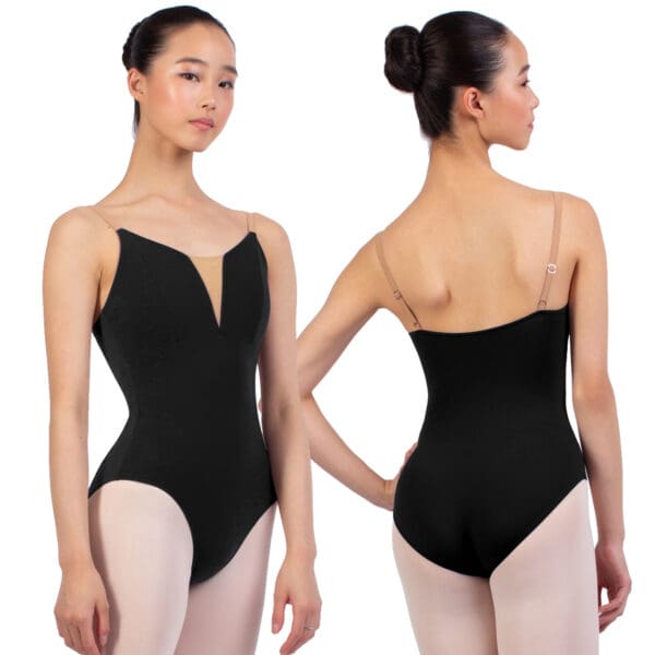 Adult Camisole Leotard w/ Nude Straps