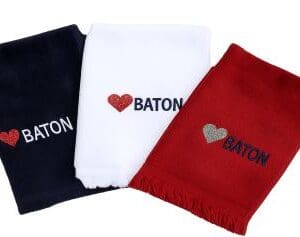 Embroidered ''Love Baton'' Towel